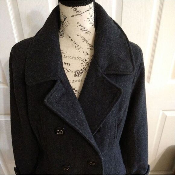 Aeropostale  wool coat Large Gray - Picture 4 of 9